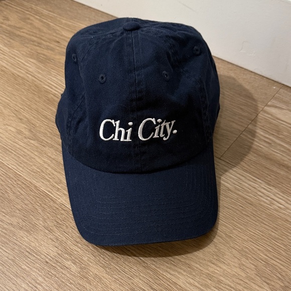 Navy 'Chi City' Baseball Cap - Picture 1 of 5